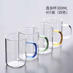 Bộ 4 cốc quai màu 300ml